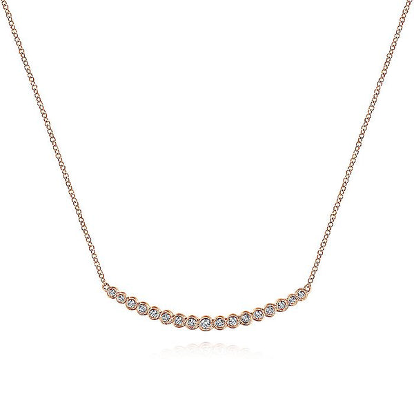 Gabriel & Co. Rose Gold Diamond Necklace