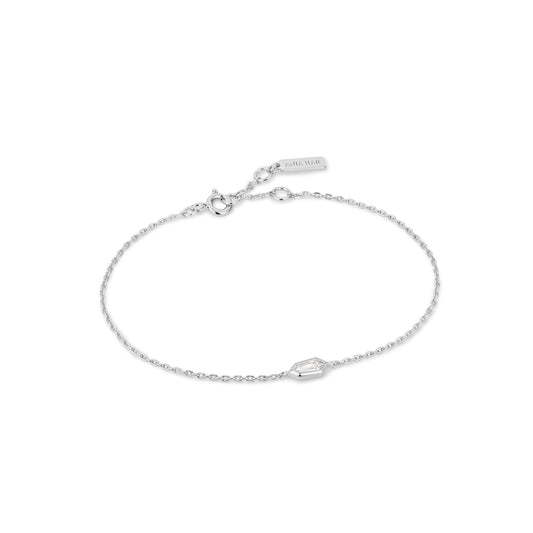 Ania Haie Dance 'Til Dawn Sparkle Emblem Chain Bracelet - Silver Bracelets