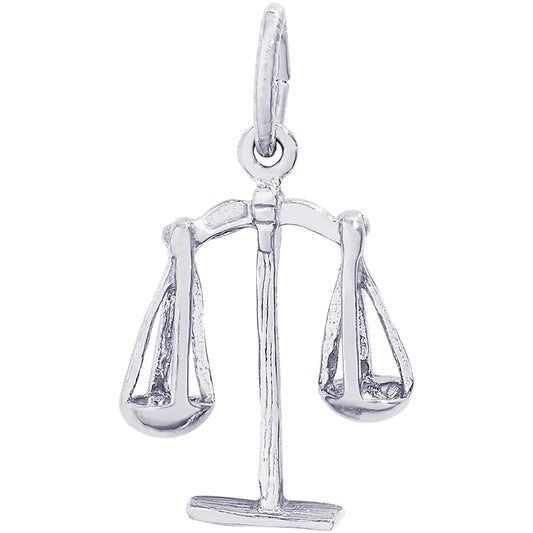Rembrandt Scales of Justice Charm - Silver Charms