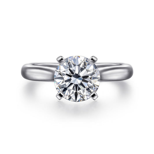 Gabriel & Co. White Gold Round Semi-Mount Engagement Ring