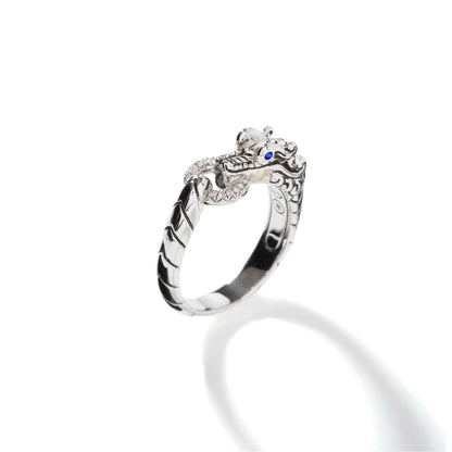 John Hardy Sterling Silver Naga Ring