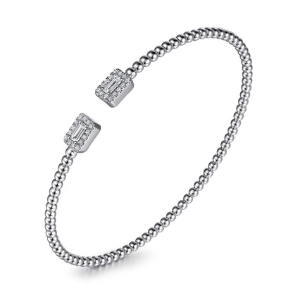 Gabriel & Co. 14 Karat White Gold Bujukan Bracelet - Diamond Bracelets