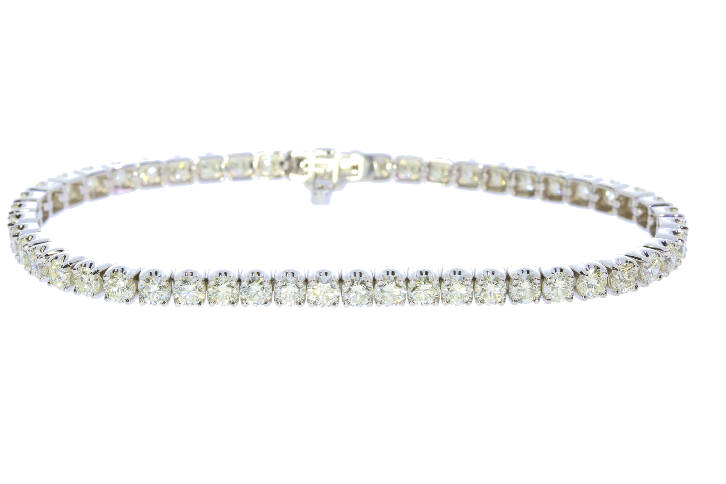 White Gold Two Carat Diamond Tennis Bracelet - Diamond Bracelets