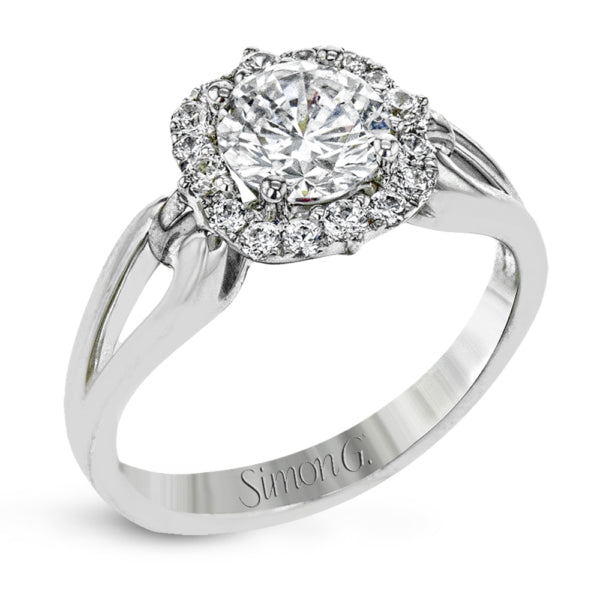 Simon G Halo Engagement Ring