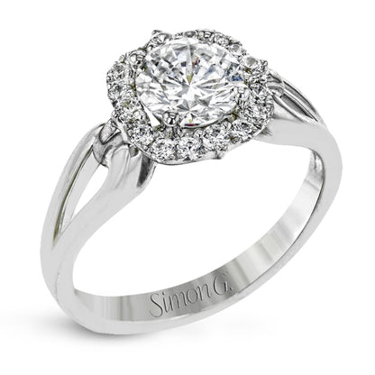 Simon G Halo Engagement Ring