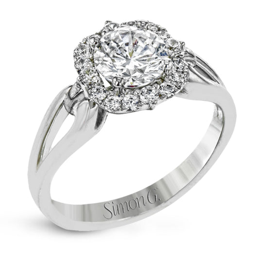 Simon G Halo Engagement Ring