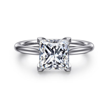 Gabriel & Co. Princess Cut Semi-Mount Engagement Ring - Diamond Semi-Mount Rings