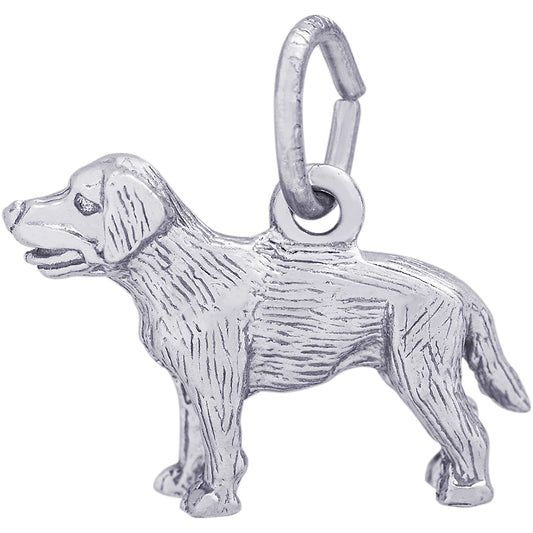 Rembrandt Dog Charm - Silver Charms