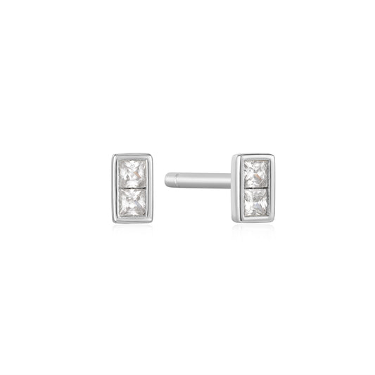 Ania Haie Silver Glam Mini Stud Earrings - Silver Earrings