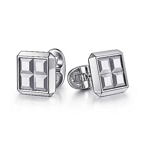 Gabriel & Co Sterling Silver Square Cufflinks
