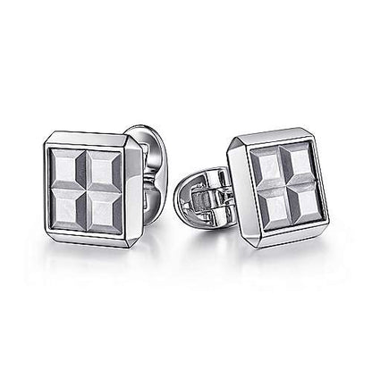 Gabriel & Co Sterling Silver Square Cufflinks