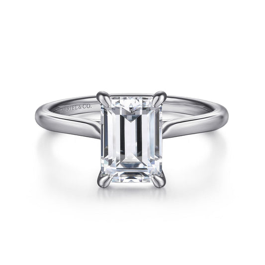 Gabriel & Co. Emerald Cut Semi-Mount Engagement Ring