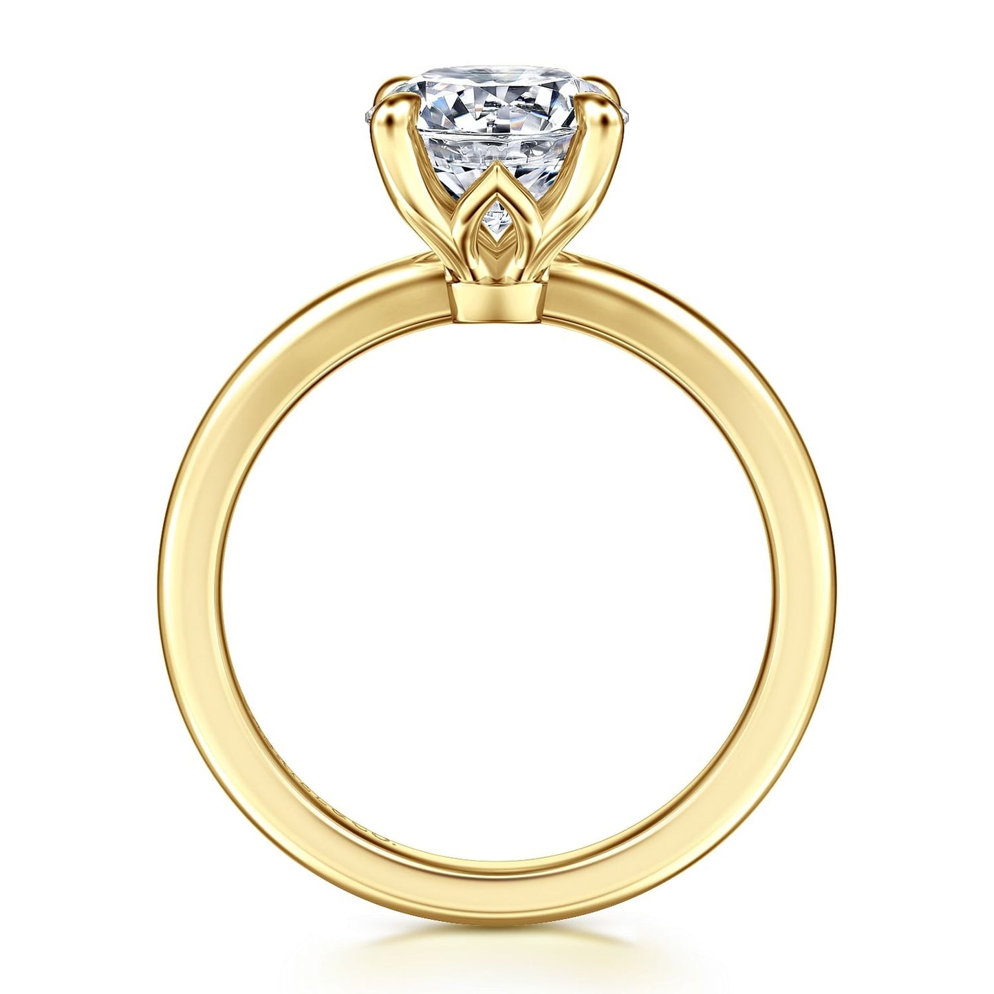 Gabriel & Co. Round Semi-Mount Engagement Ring