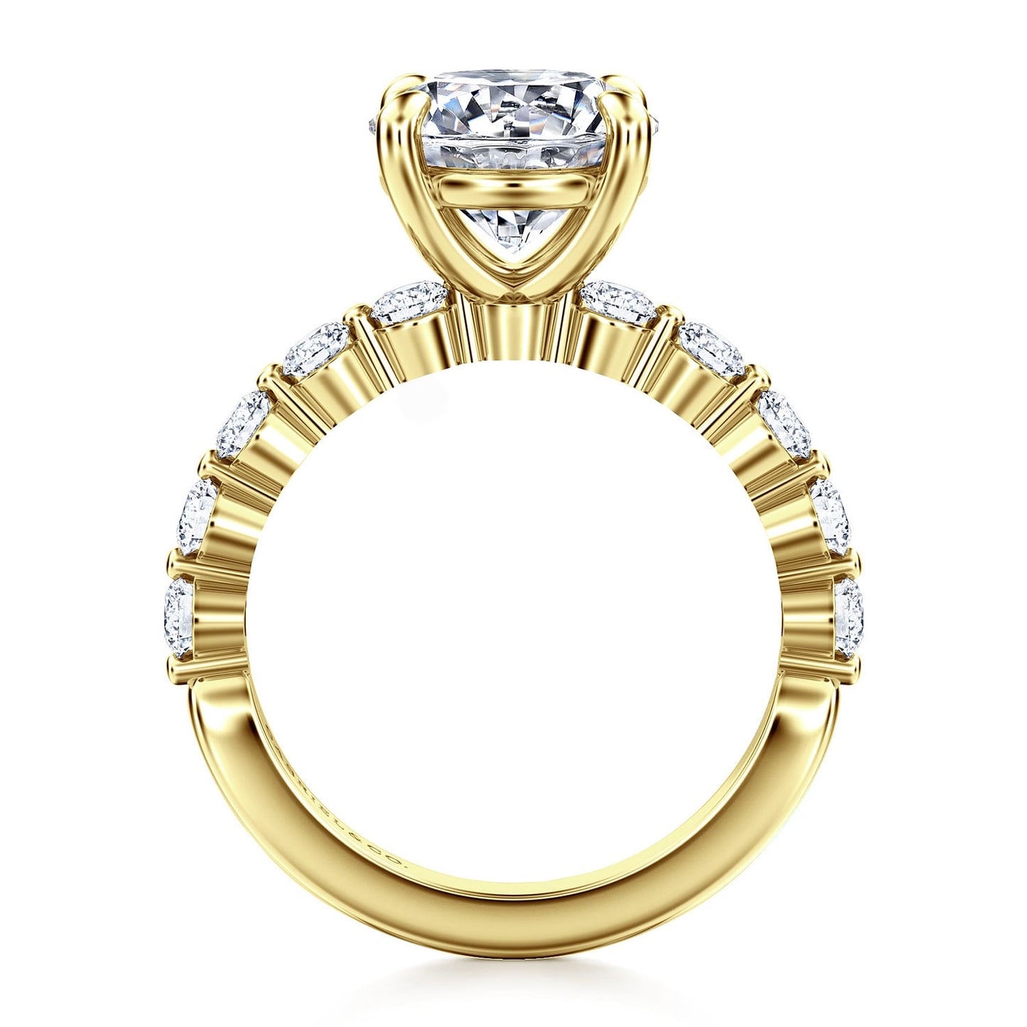 Gabriel & Co. Round Semi-Mount Engagement Ring - Diamond Semi-Mount Rings