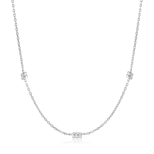 Ania Haie Silver Smooth Twist Chain Necklace - Silver Necklace
