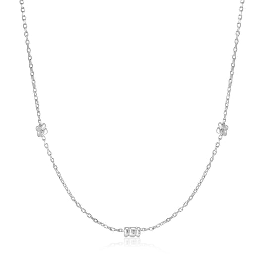 Ania Haie Silver Smooth Twist Chain Necklace