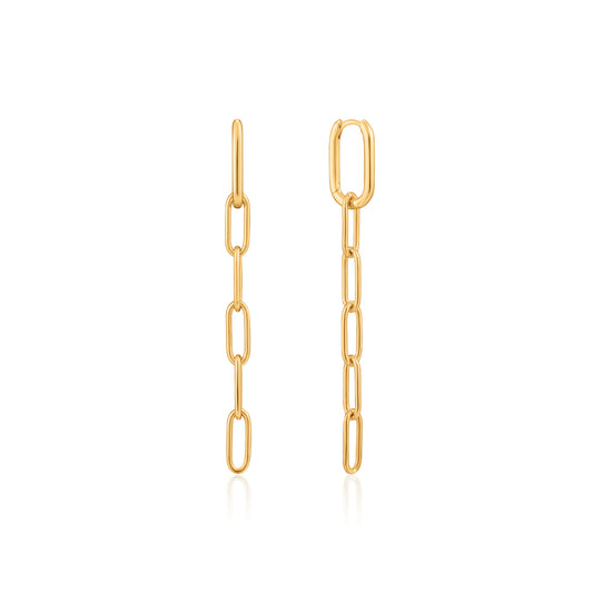 Ania Haie Cable Link Drop Earrings - Silver Earrings