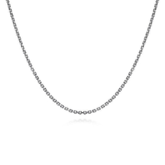 Gabriel & Co Sterling Silver Mens Link Chain Necklace