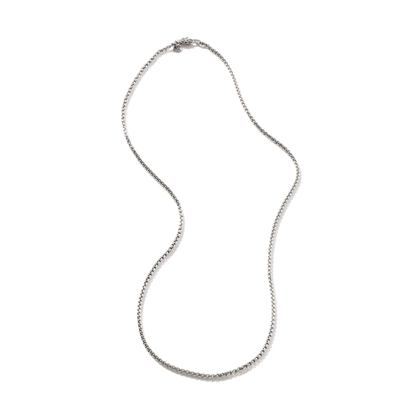 John Hardy Sterling Silver Naga Box Chain Necklace