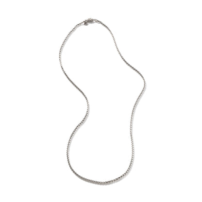 John Hardy Sterling Silver Naga Box Chain Necklace