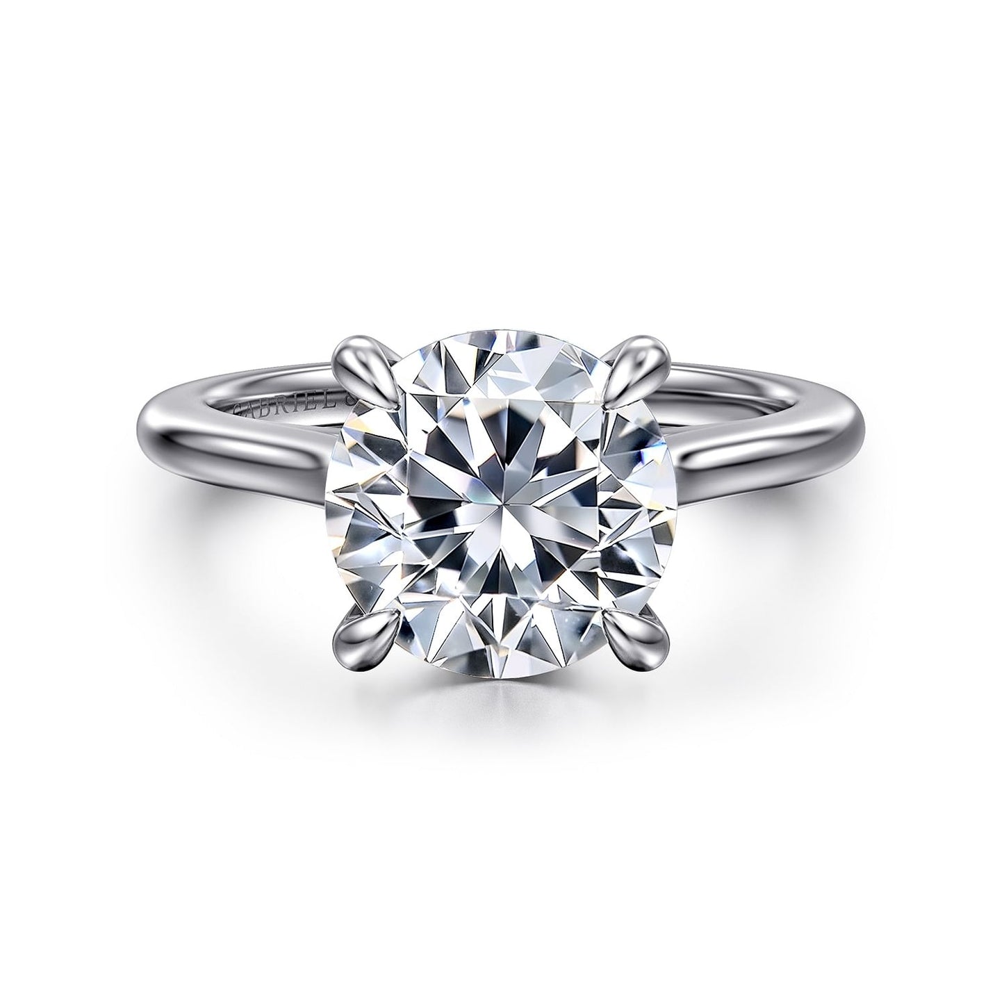 Gabriel & Co. Round Semi-Mount Engagement Ring - Diamond Semi-Mount Rings