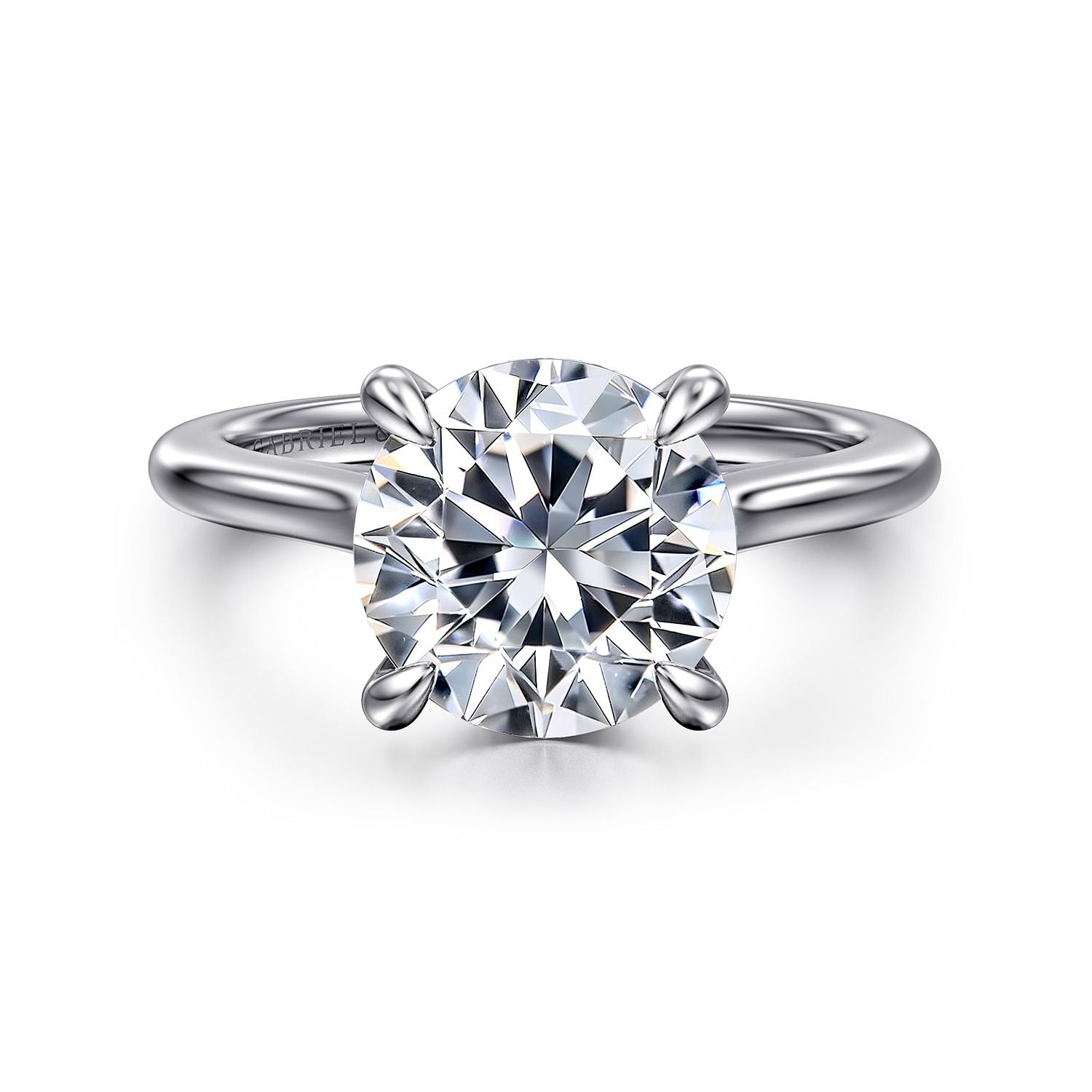 Gabriel & Co. Round Semi-Mount Engagement Ring - Diamond Semi-Mount Rings