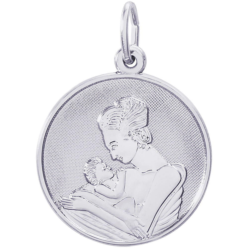 Rembrandt Mother and Child Charm - Silver Charms
