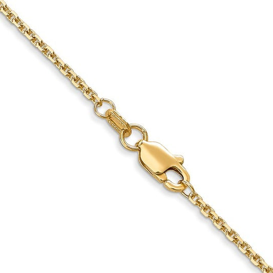 Yellow Gold Cable Chain - Gold Chains