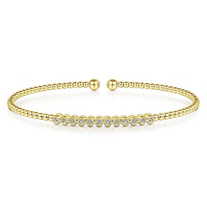 Gabriel & Co. 14 Karat Yellow Gold Bujukan Diamond Bracelet