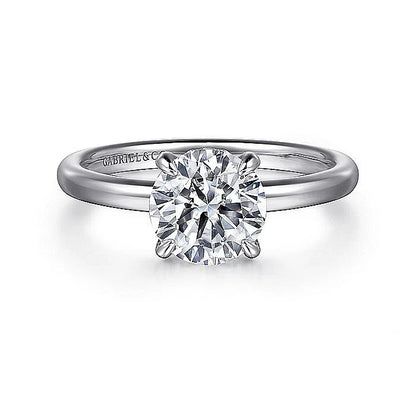 Gabiel & Co. White Gold Round Semi-Mount Engagement Ring