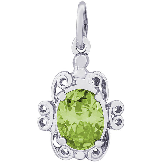 Rembrandt August Peridot Birthstone Charm