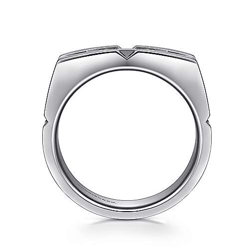 Gabriel & Co Sterling Silver Mens Ring - Gents Silver Ring