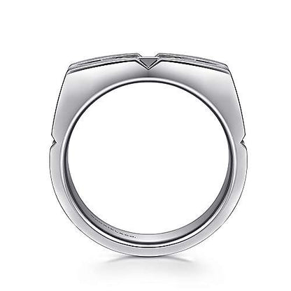 Gabriel & Co Sterling Silver Mens Ring - Gents Silver Ring