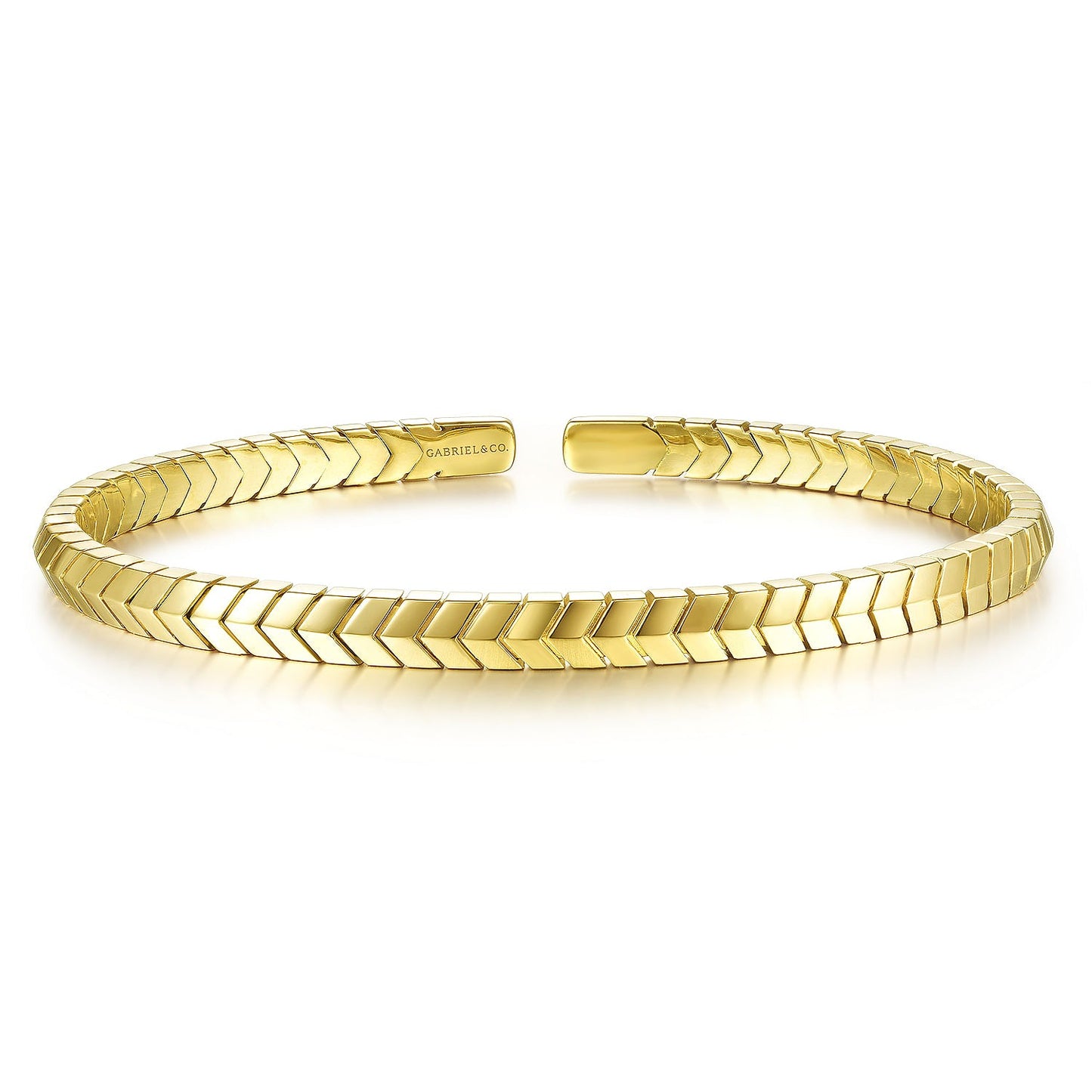 Gabriel & Co. Chevron Yellow Gold Bracelet