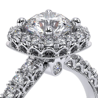 Verragio Classic Collection Cushion Halo Engagement Ring - Diamond Semi-Mount Rings