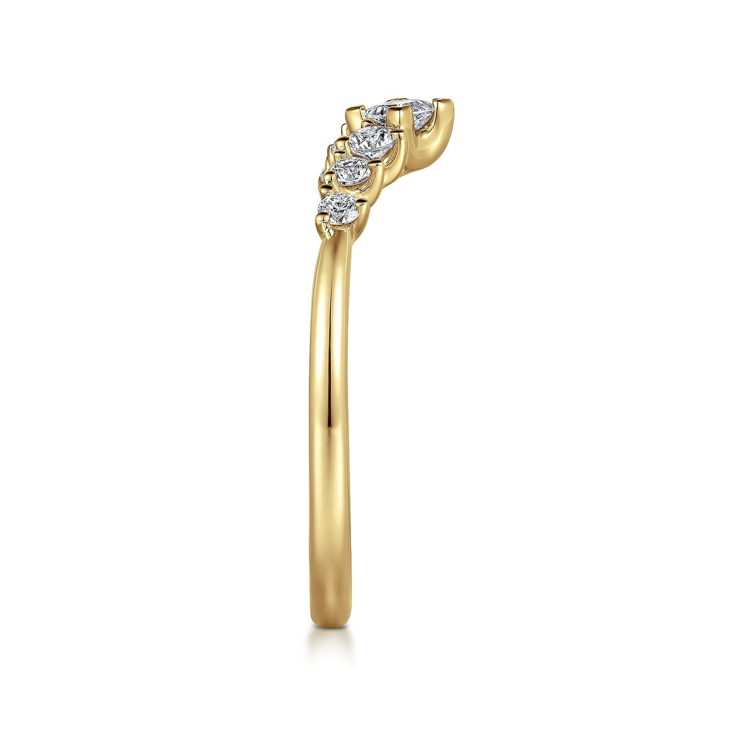 Gabriel & Co. Diamond Curved Band