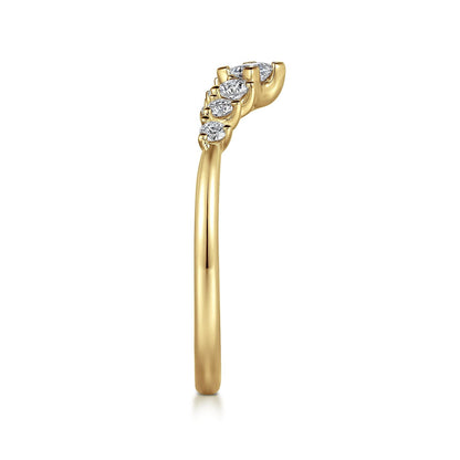 Gabriel & Co. Diamond Curved Band