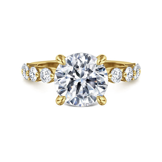 Gabriel & Co. Round Semi-Mount Engagement Ring