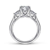 Gabriel & Co. 14 Karat White Gold Classic Round Semi-Mount Engagement Ring