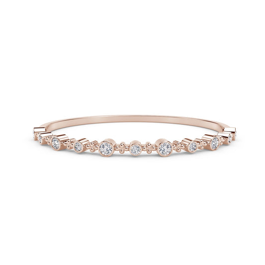 Rose Gold Bangle & Forevermark Diamond Bangle Bracelet - Diamond Bracelets