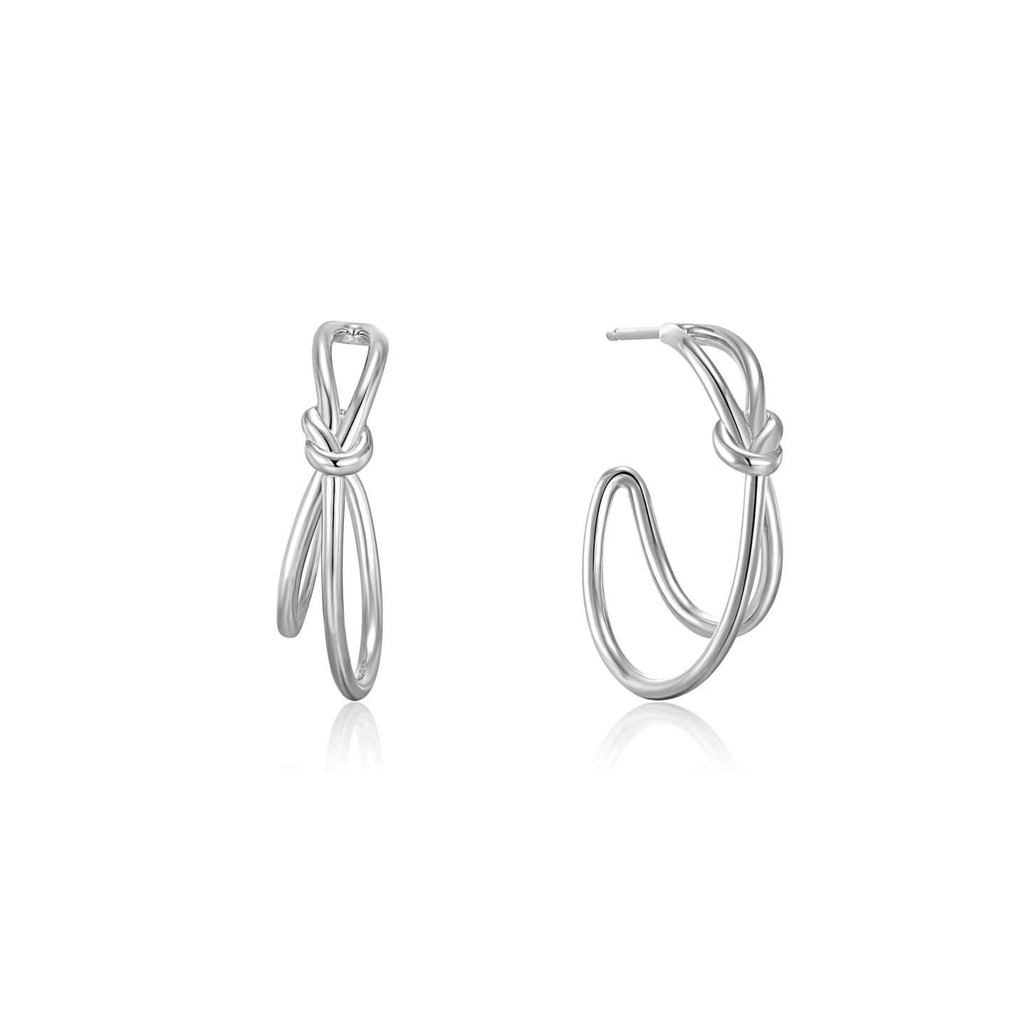 Ania Haie Knot Stud Hoop Earrings