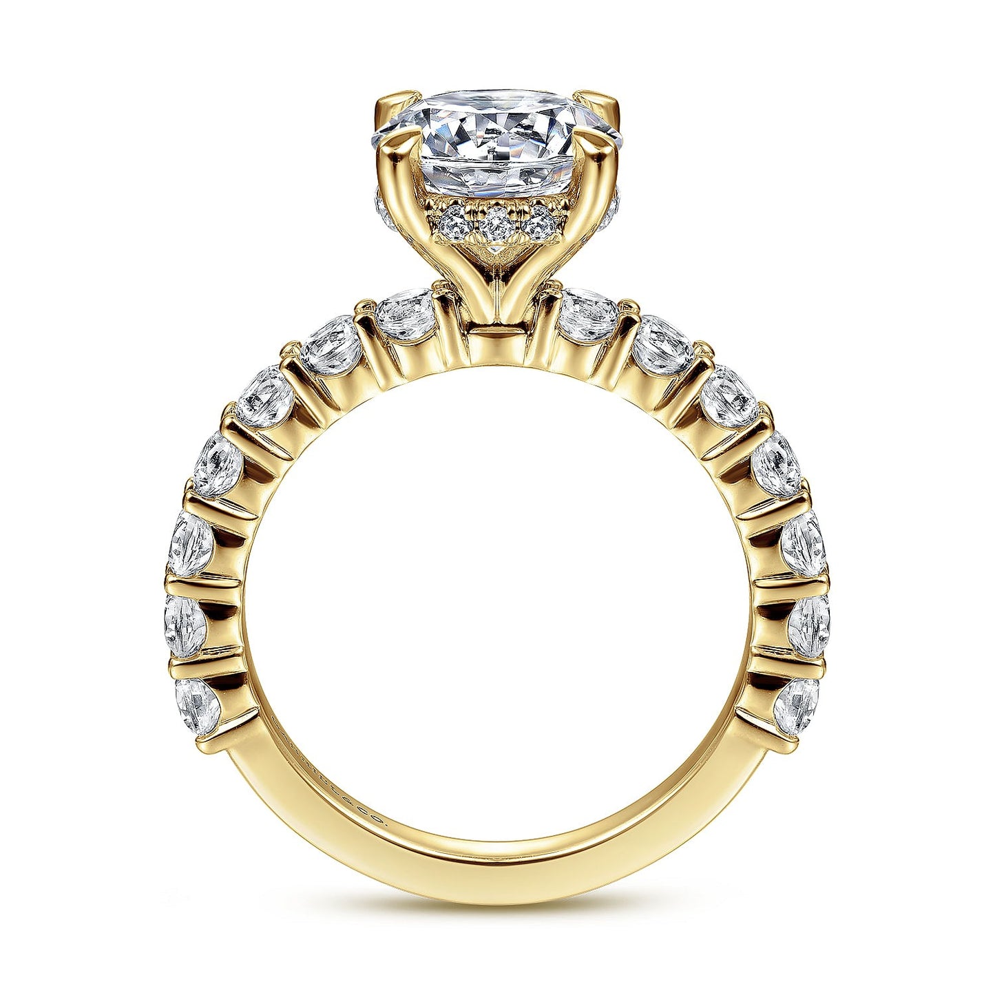 Gabriel & Co. Round Semi-Mount Engagement Ring - Diamond Semi-Mount Rings