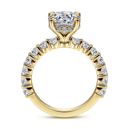 Gabriel & Co. Round Semi-Mount Engagement Ring - Diamond Semi-Mount Rings