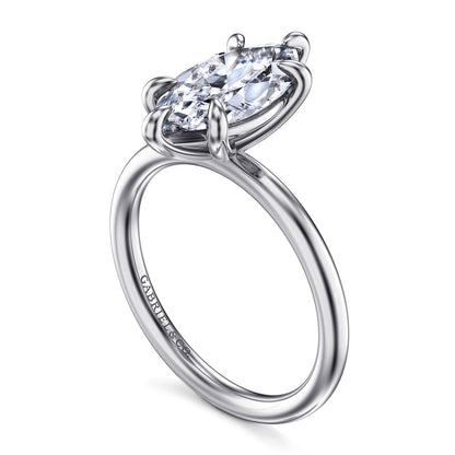 Gabriel & Co. Marquise Solitaire Engagement Ring - Gold Remounts