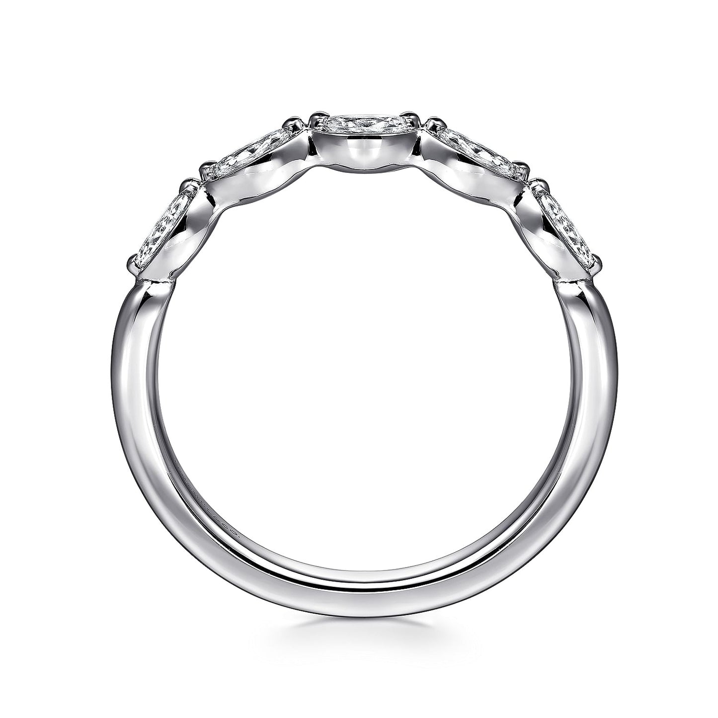 Gabriel & Co. Marquise Diamond Wedding Band - Diamond Wedding Bands - Women's