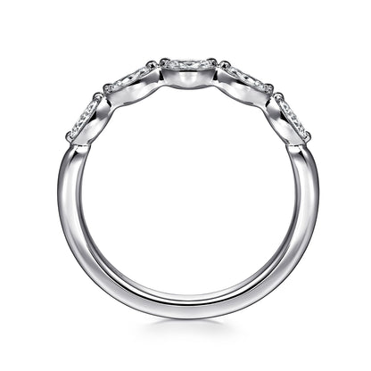 Gabriel & Co. Marquise Diamond Wedding Band - Diamond Wedding Bands - Women's