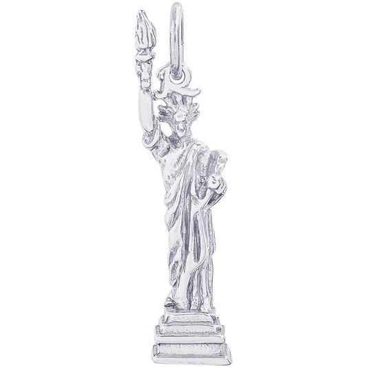 Rembrandt Statue Of Liberty Charm - Silver Charms