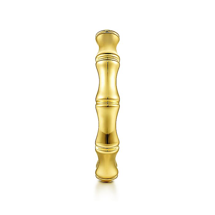 Gabriel & Co. 14 Karat Yellow Gold Bamboo Shape Stackable Ring - Gold Fashion Rings - Women's