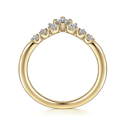 Gabriel & Co. Diamond Curved Band