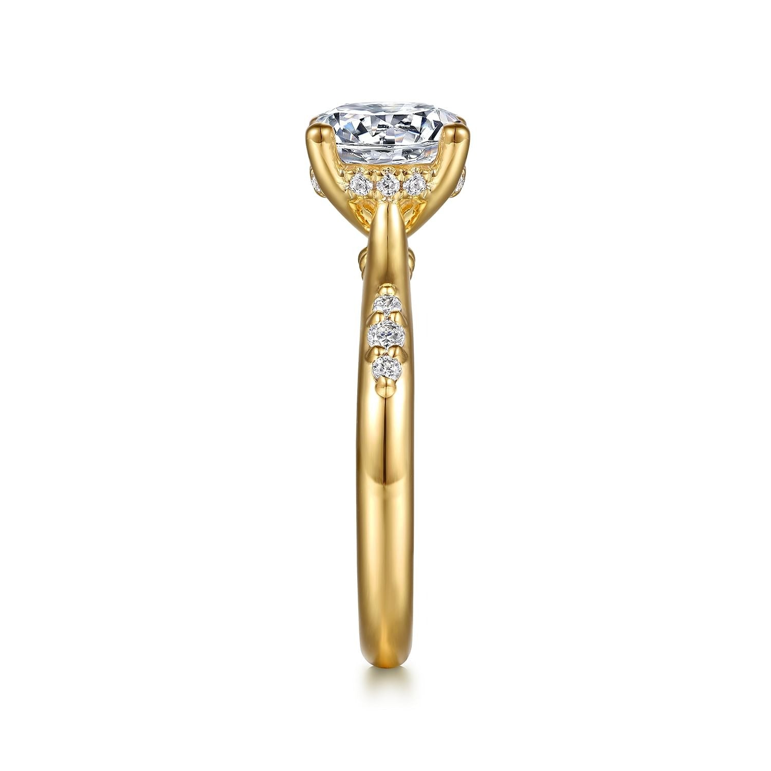 Gabriel & Co. Round Semi-Mount Engagement Ring - Diamond Semi-Mount Rings